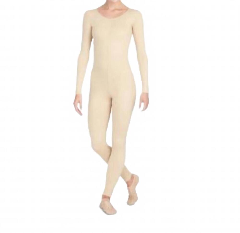 NEW CAPEZIO long sleeve solotard in nude